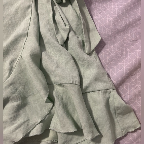 Trixxi Mint Green Wrap Dress - Picture 8 of 10